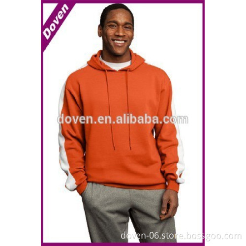 Orange fashion sports hoodie with string hood